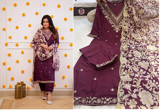 Afghani Maroon Aarohi Readymade Suits