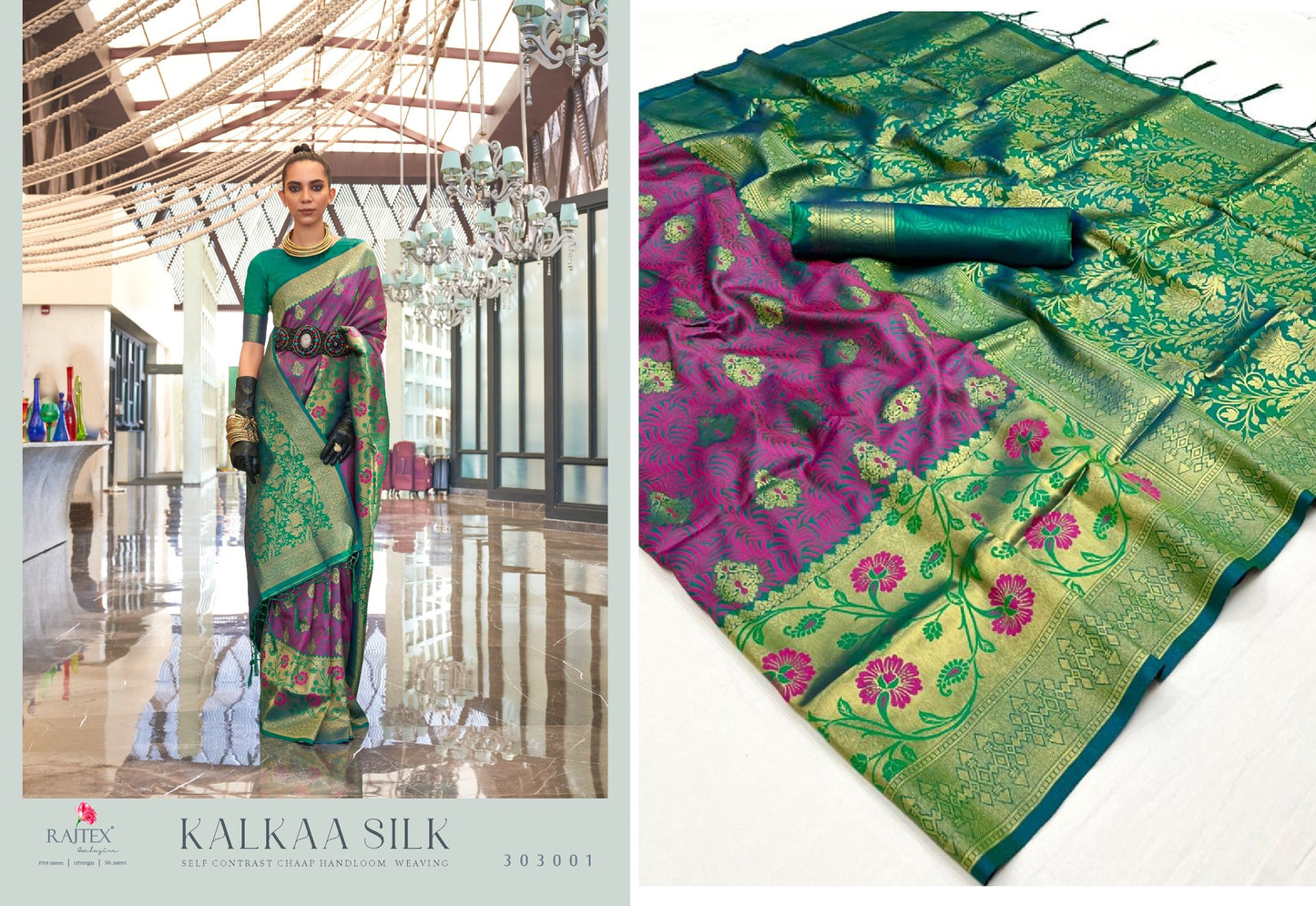 303001 Kalkaa Rajtex Sarees