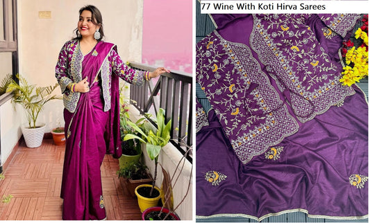 77Wine With Koti Hirva Sarees