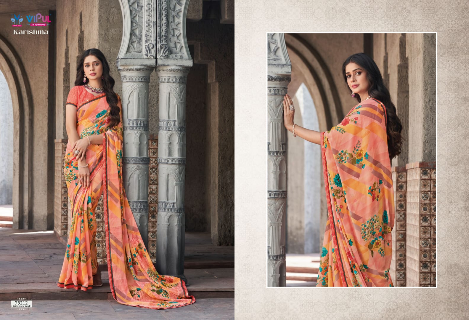 75212 Karishma Vipul Sarees
