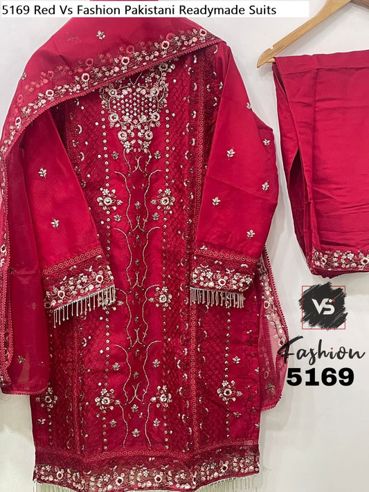 5169Red Vs Fashion Pakistani Readymade Suits