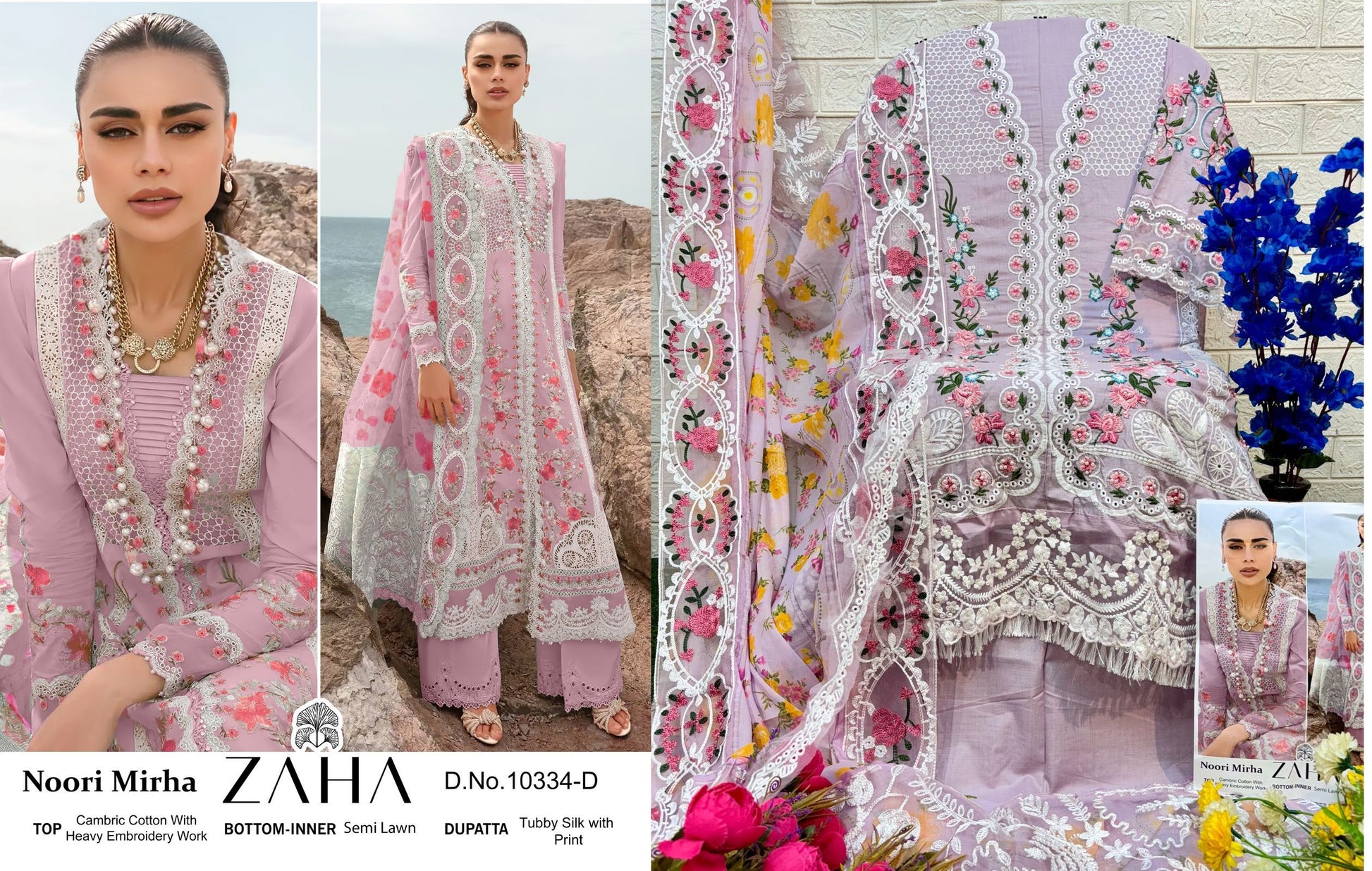 1033D Noori Mirha Zaha Pakistani Salwar Suits
