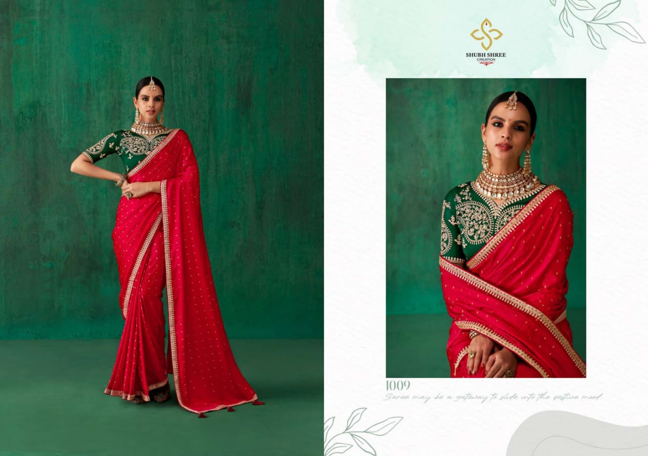 1009 Nurvi Shubh Shree Sarees