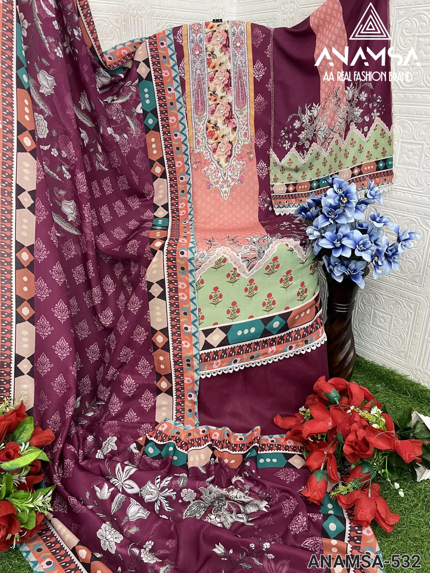 532 Anamsa Cotton Pakistani Salwar Suits