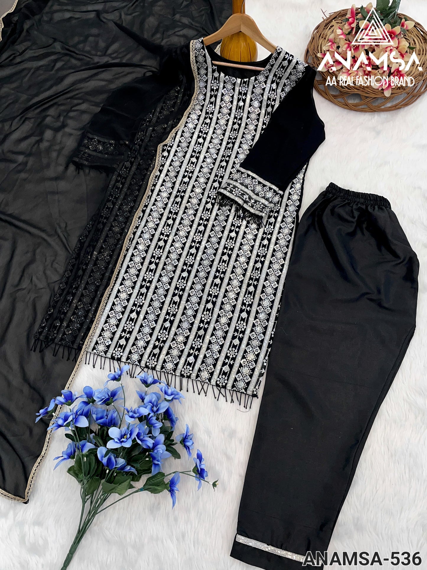 536 Anamsa Embroidered Pakistani Readymade Suits