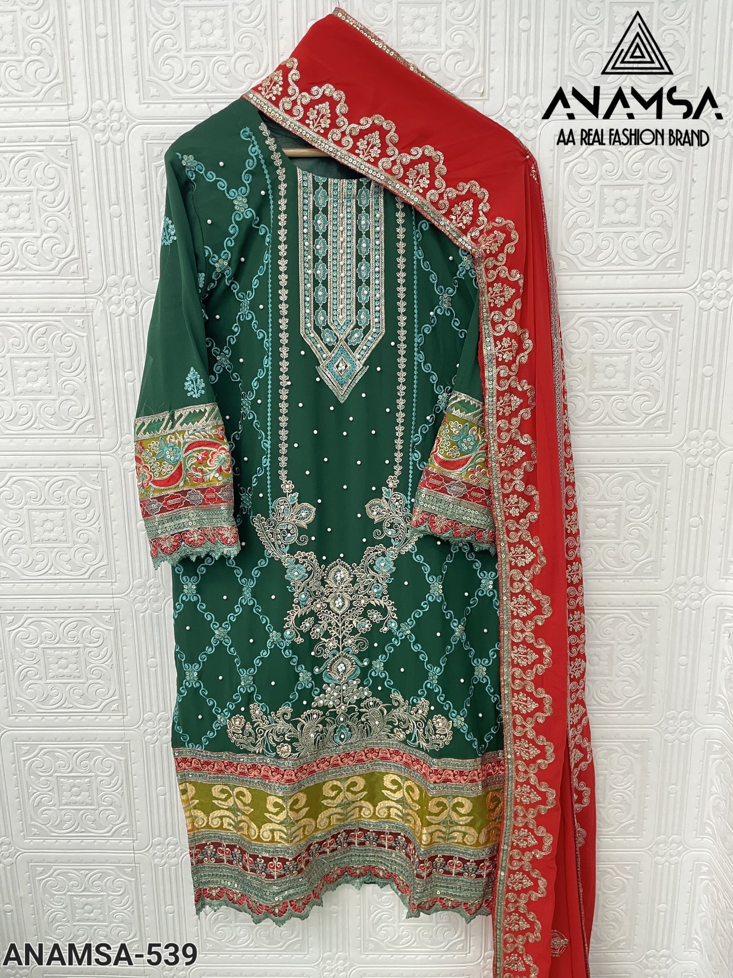 539 Anamsa Embroidered Pakistani Readymade Suits