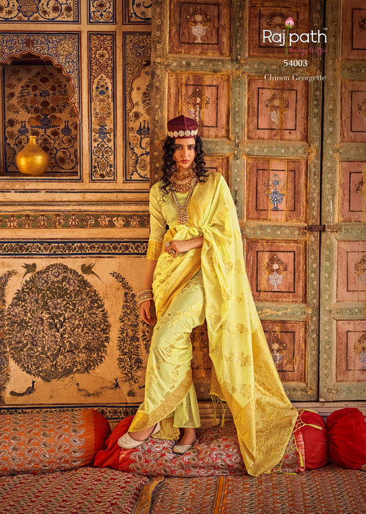 54003 Annie Rajpath Chinon Sarees