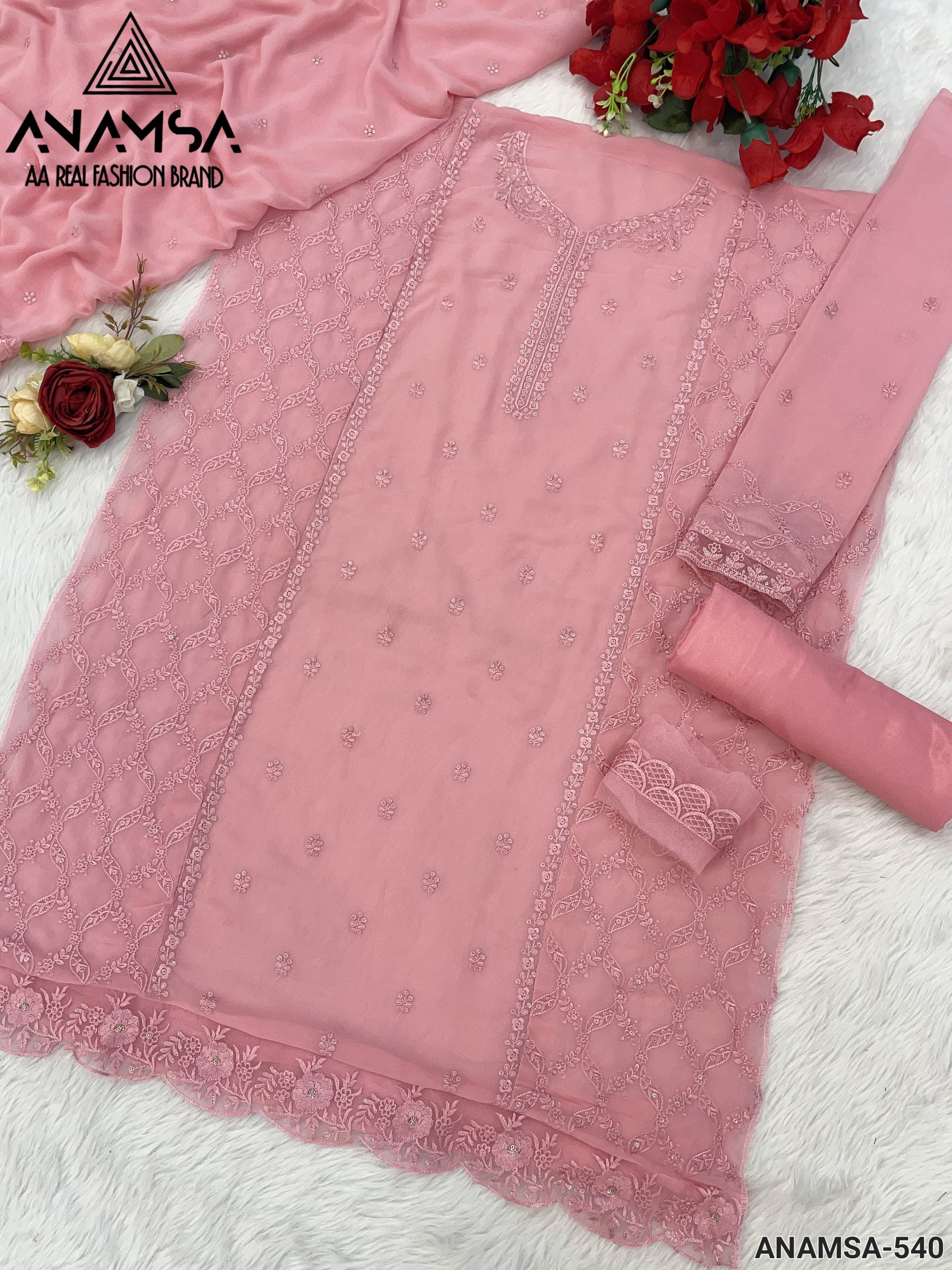 540 Anamsa Embroidered Pakistani Salwar Suits