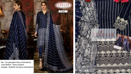Z-2091 Zarqash Pakistani Salwar Suits