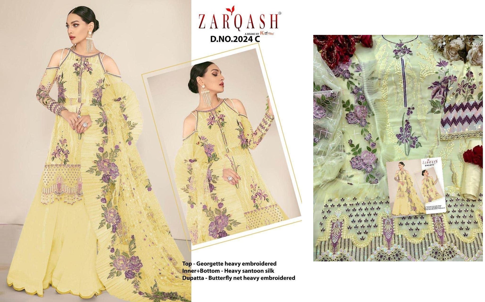2024C Zarqash Pakistani Salwar Suits