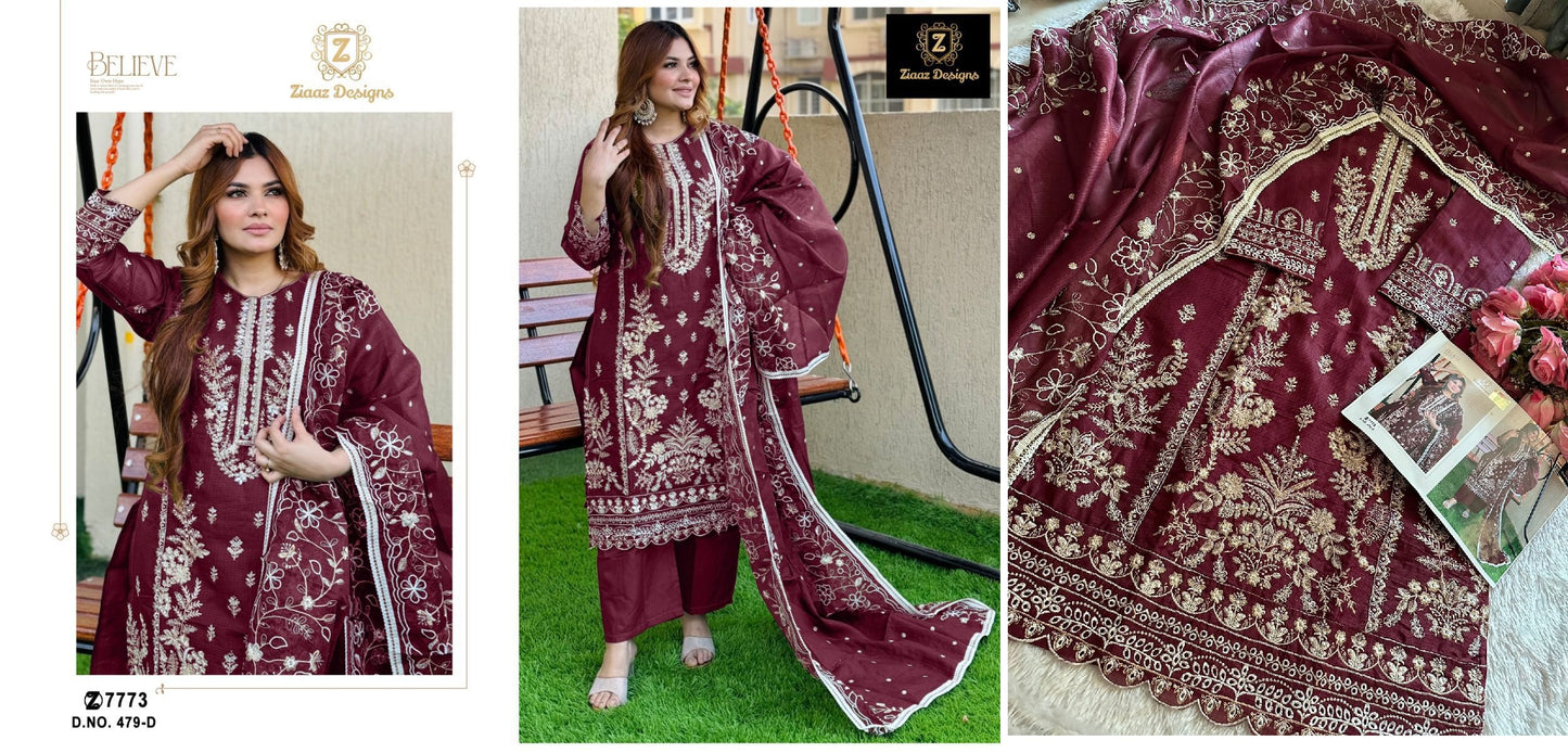479D Ziaaz Designs Pakistani Salwar Suits