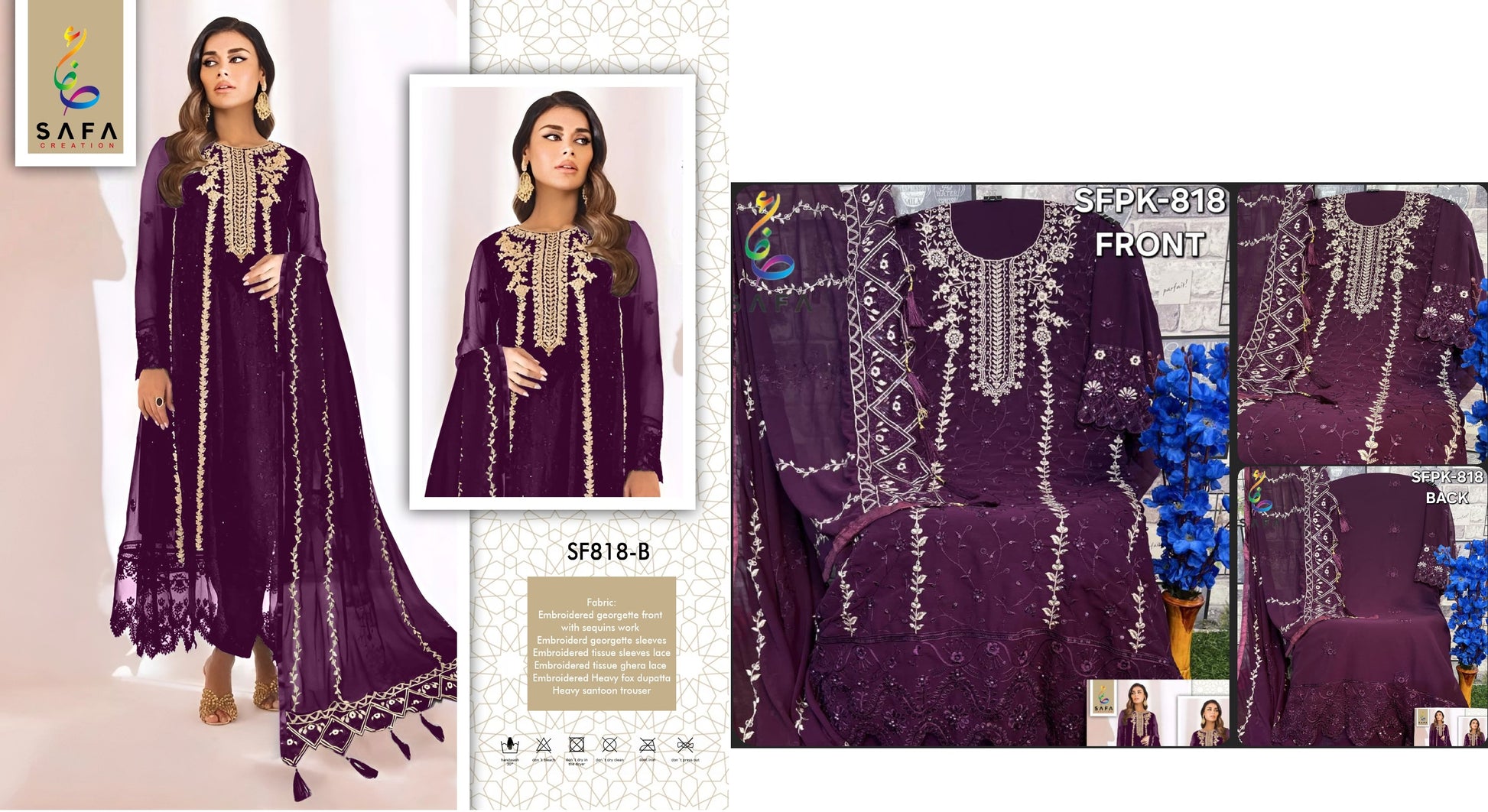 818B Safa Creation Pakistani Salwar Suits