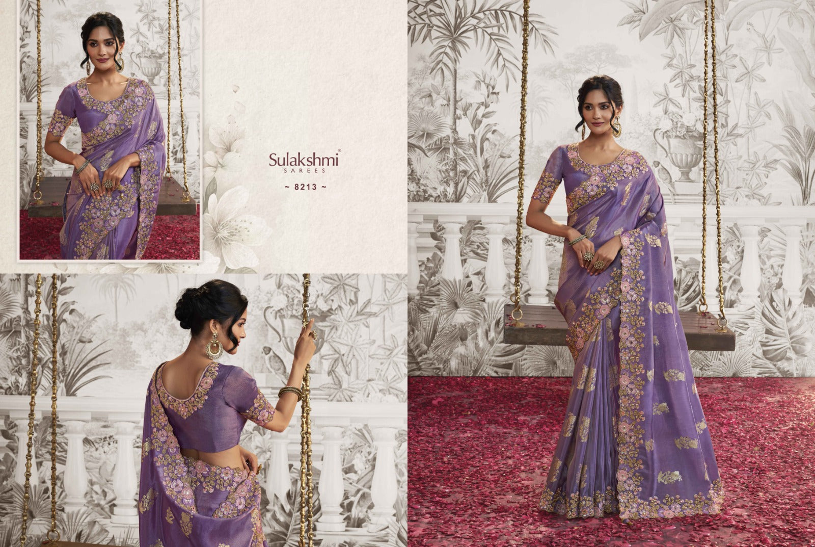 8213 Noor Sulakshmi Prints Sarees