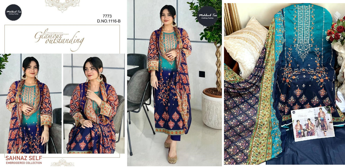 1116B Mehboob Tex Pakistani Salwar Suits