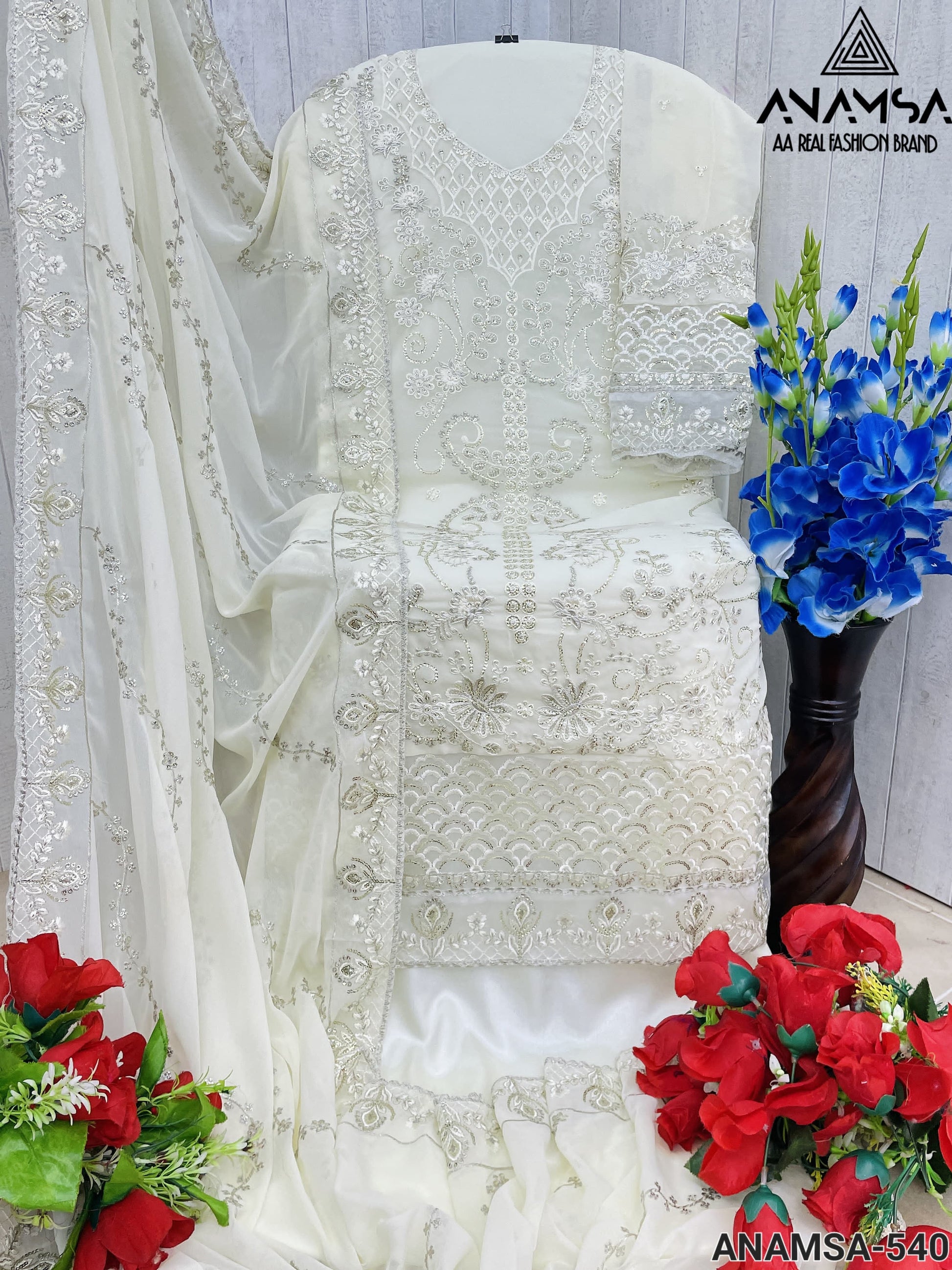 541 Anamsa Embroidered Pakistani Salwar Suits