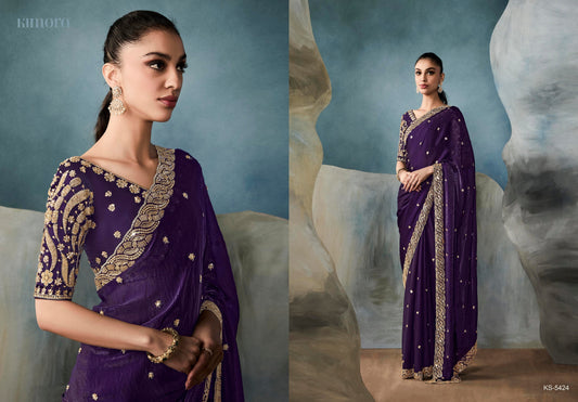 5424 Iconic Kimora Tissue Sarees