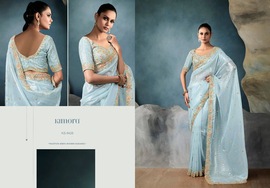 5426 Iconic Kimora Tissue Sarees