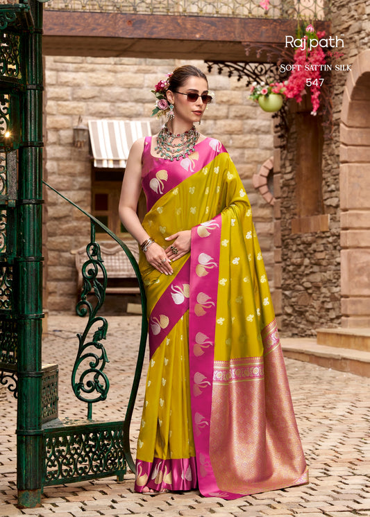 547 Sindhu Ghat Rajpath Satin Silk Sarees