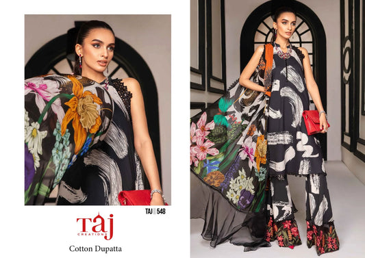 548 Taj Creations Pure Cotton Pakistani Patch Suits