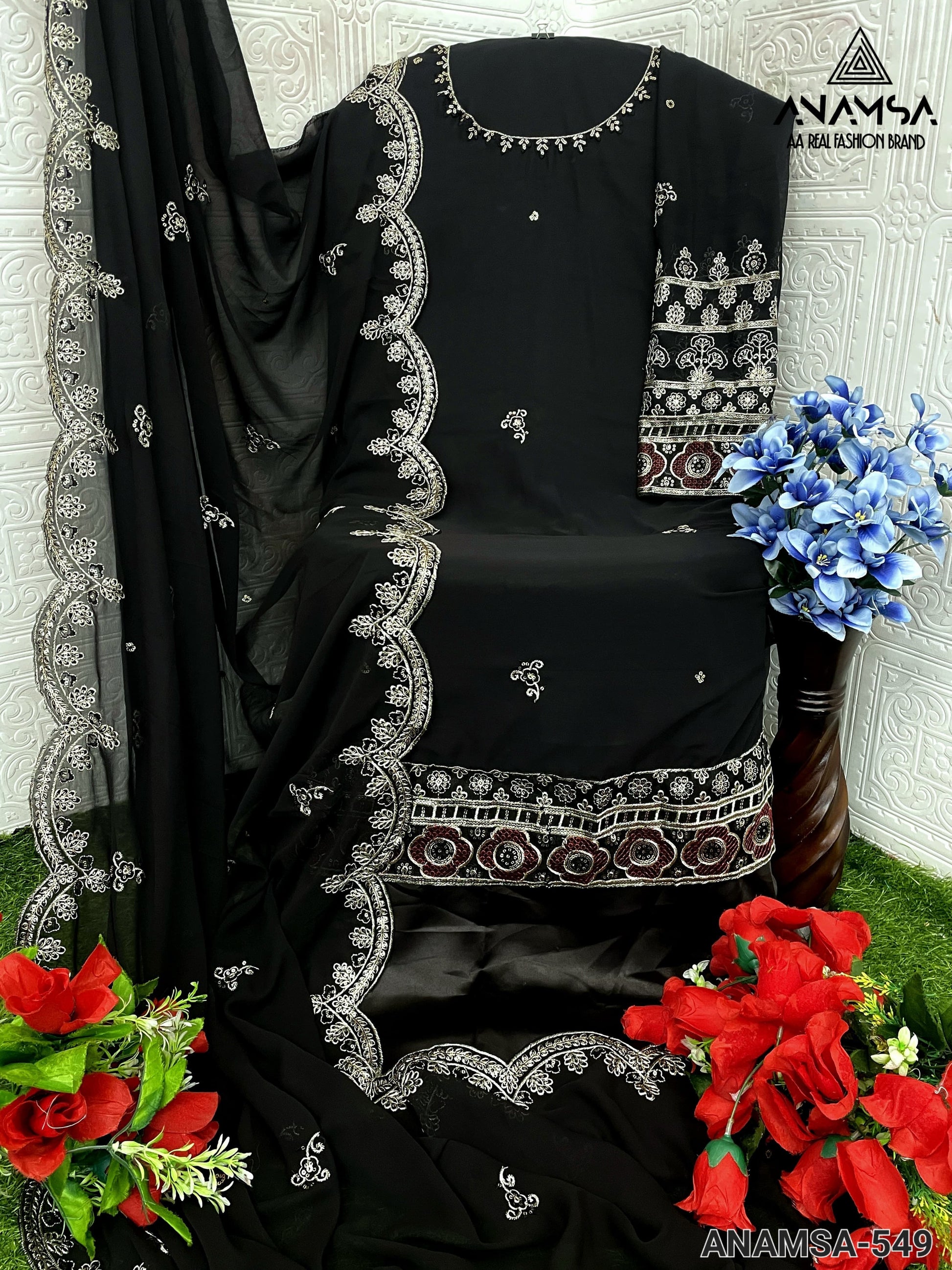 549 Anamsa Georgette Pakistani Salwar Suits