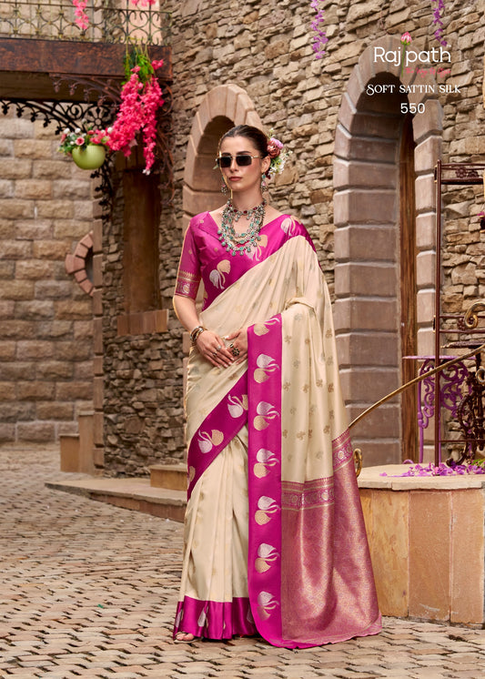 550 Sindhu Ghat Rajpath Satin Silk Sarees