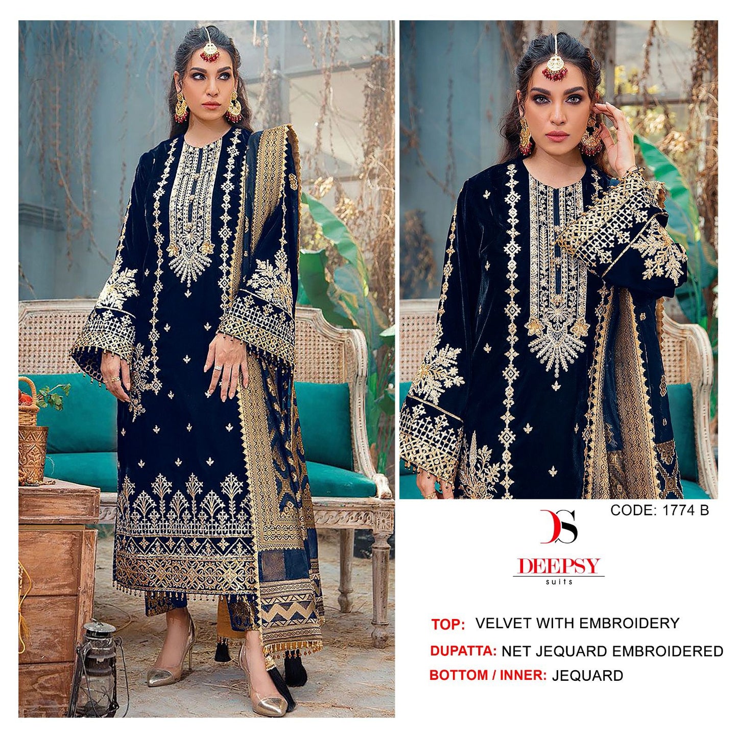 1774-B Deepsy Pakistani Salwar Suits