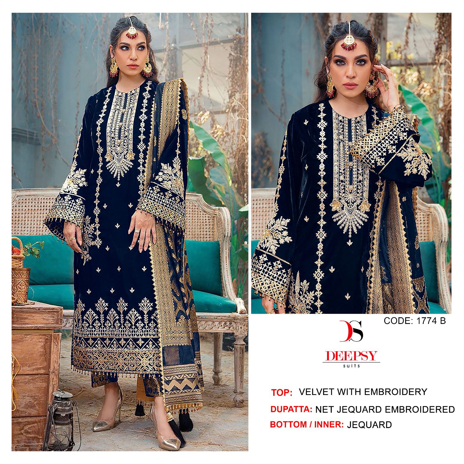 1774-B Deepsy Pakistani Salwar Suits