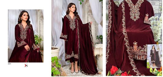 3241 Deepsy Velvet Suits