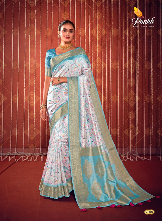 7608 Swastik Pankh Sarees
