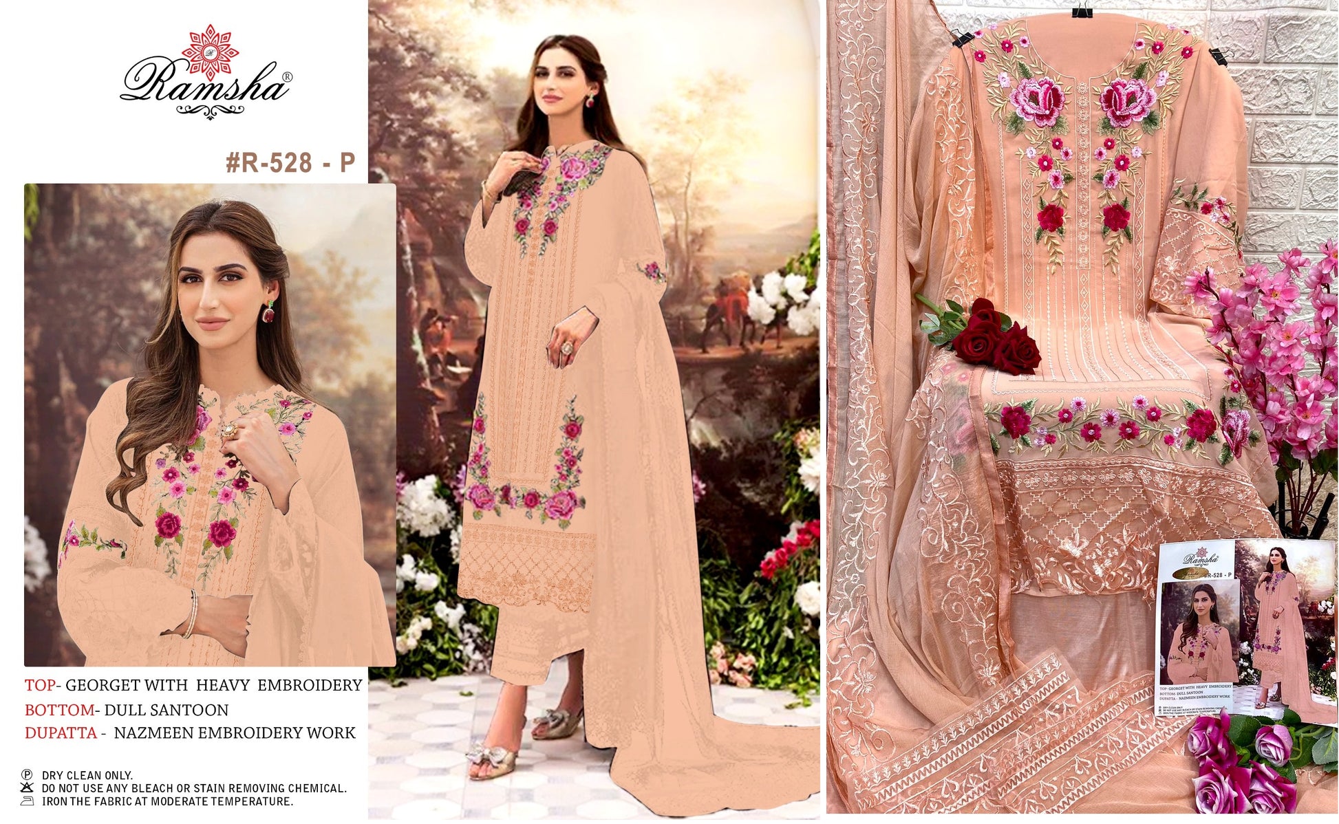 528P Ramsha Pakistani Salwar Suits