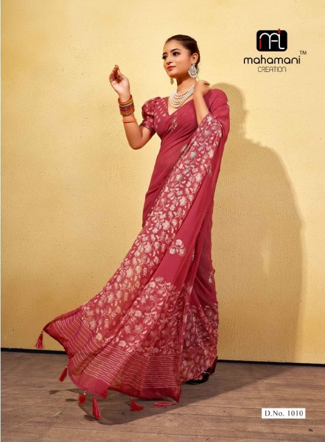 1010 Ankita Mahamani Creation Sarees