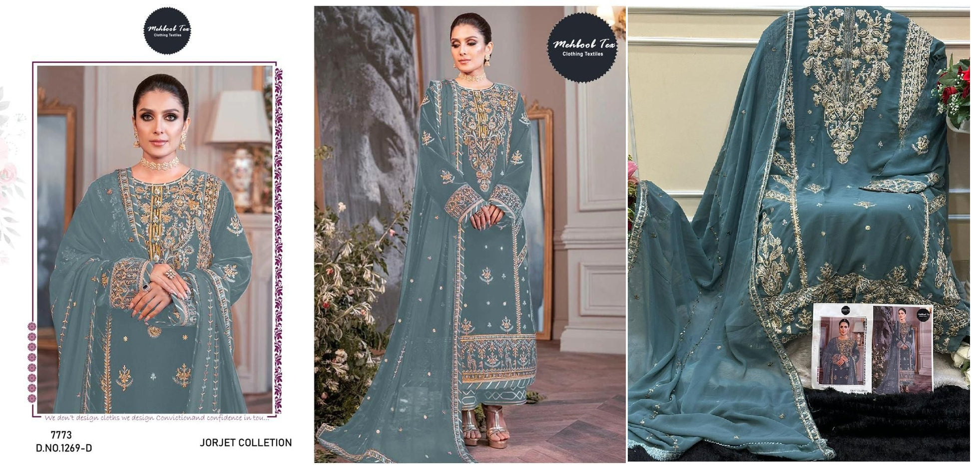 1269D Mehboob Tex Pakistani Salwar Suits