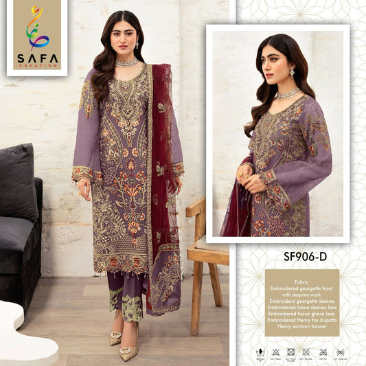 906D Safa Creation Pakistani Salwar Suits