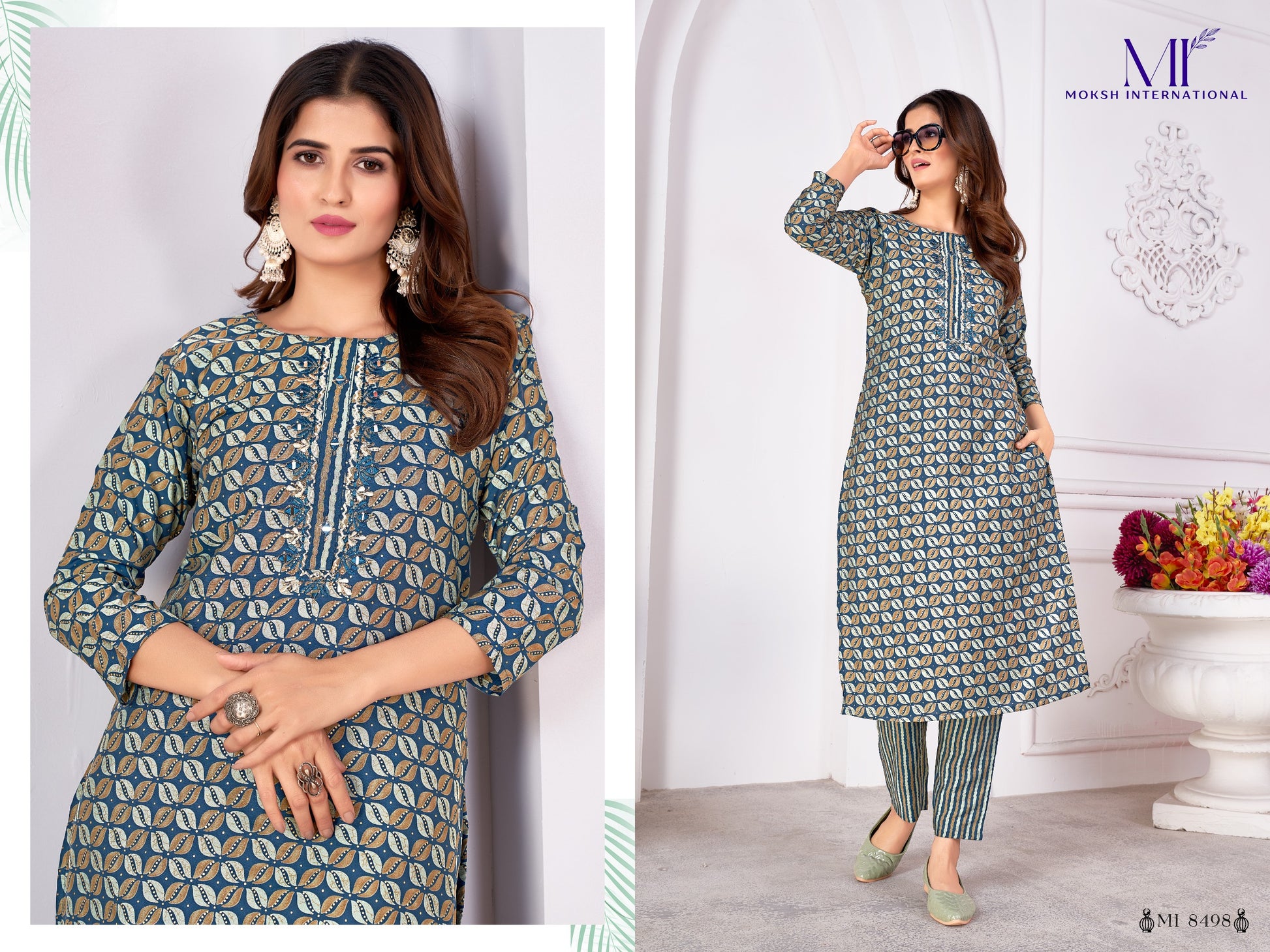 8498 Magic Vol 2 Moksh Kurti Pant Set