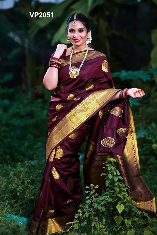 2051 Fashion Berry Sarees
