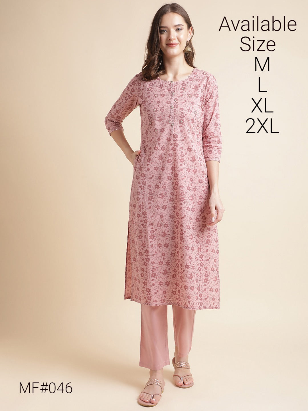 Mf46 Msm Kurti Pant Set