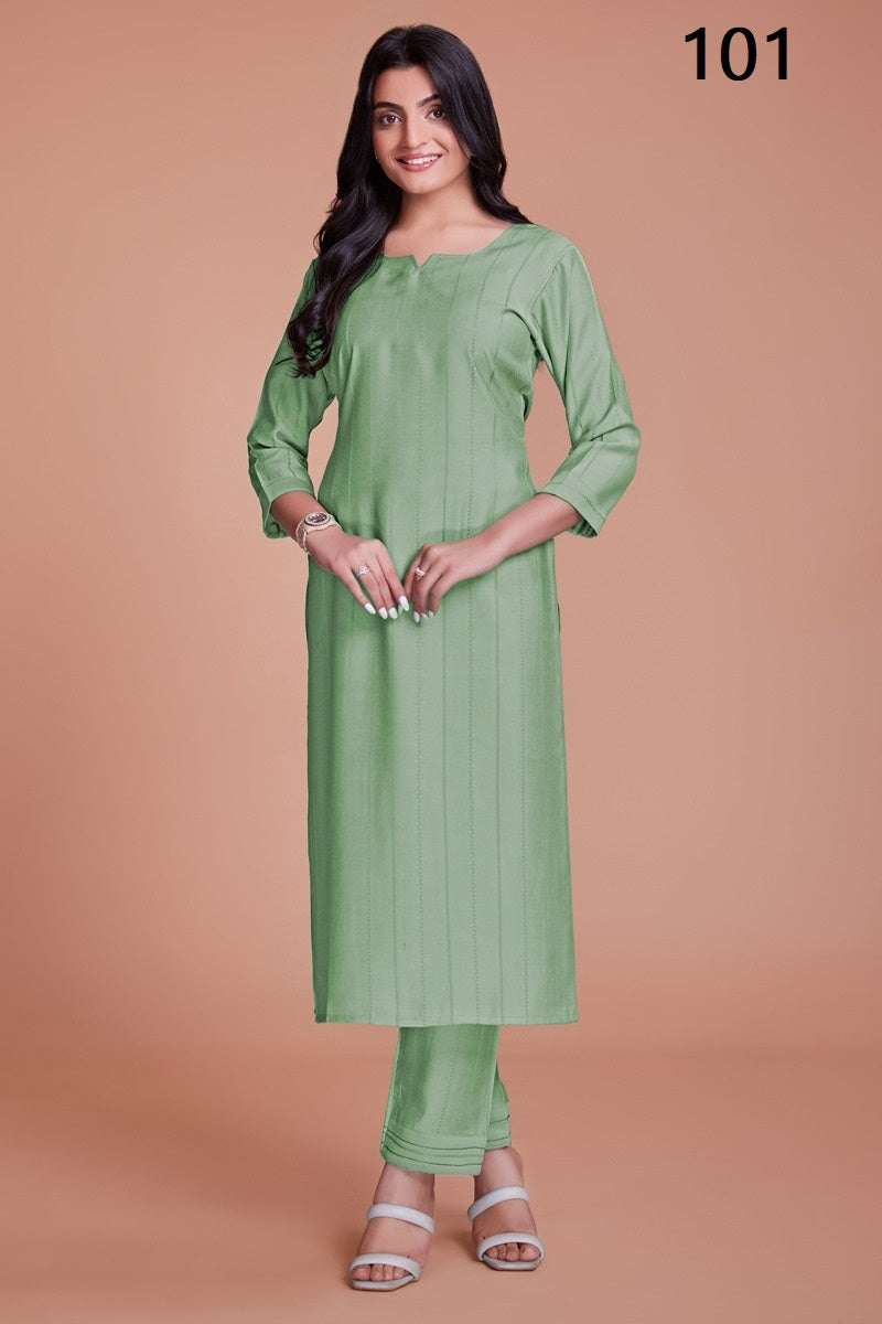 101 Summer Magic Aahvan Designs Kurti Pant Set