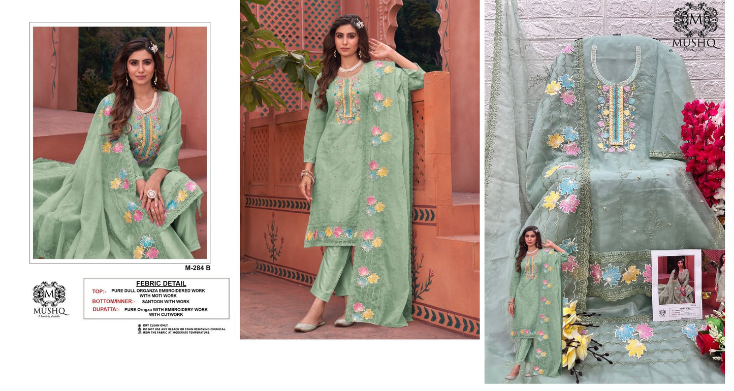 284B Mushq Pakistani Salwar Suits