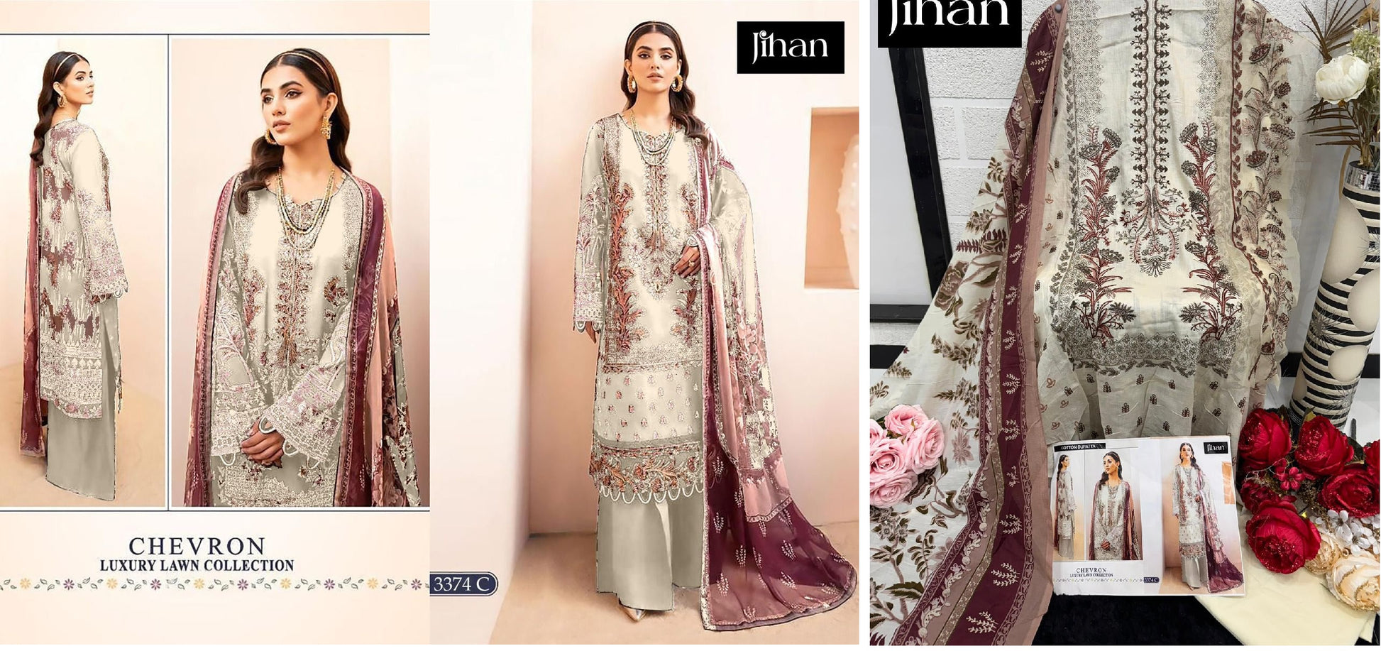 3374C Jihan Pakistani Salwar Suits