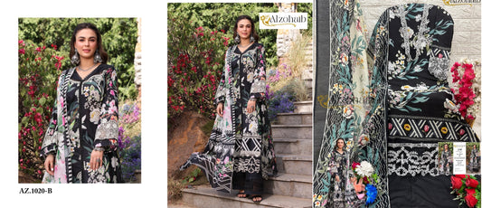 1020B Elaf Chikankari Vol 2 Al Zohaib Pakistani Salwar Suits