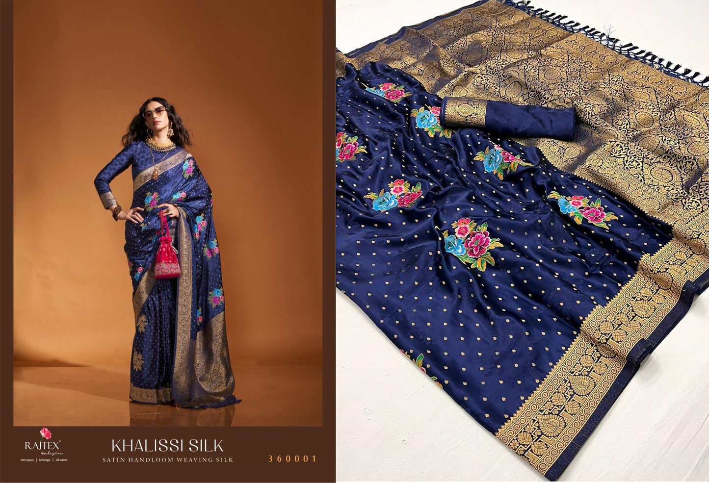 360001 Khalissi Silk Rajtex Sarees