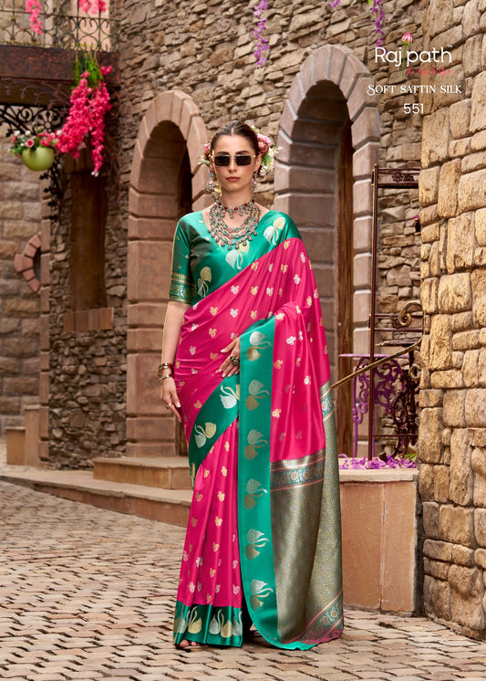 551 Sindhu Ghat Rajpath Satin Silk Sarees
