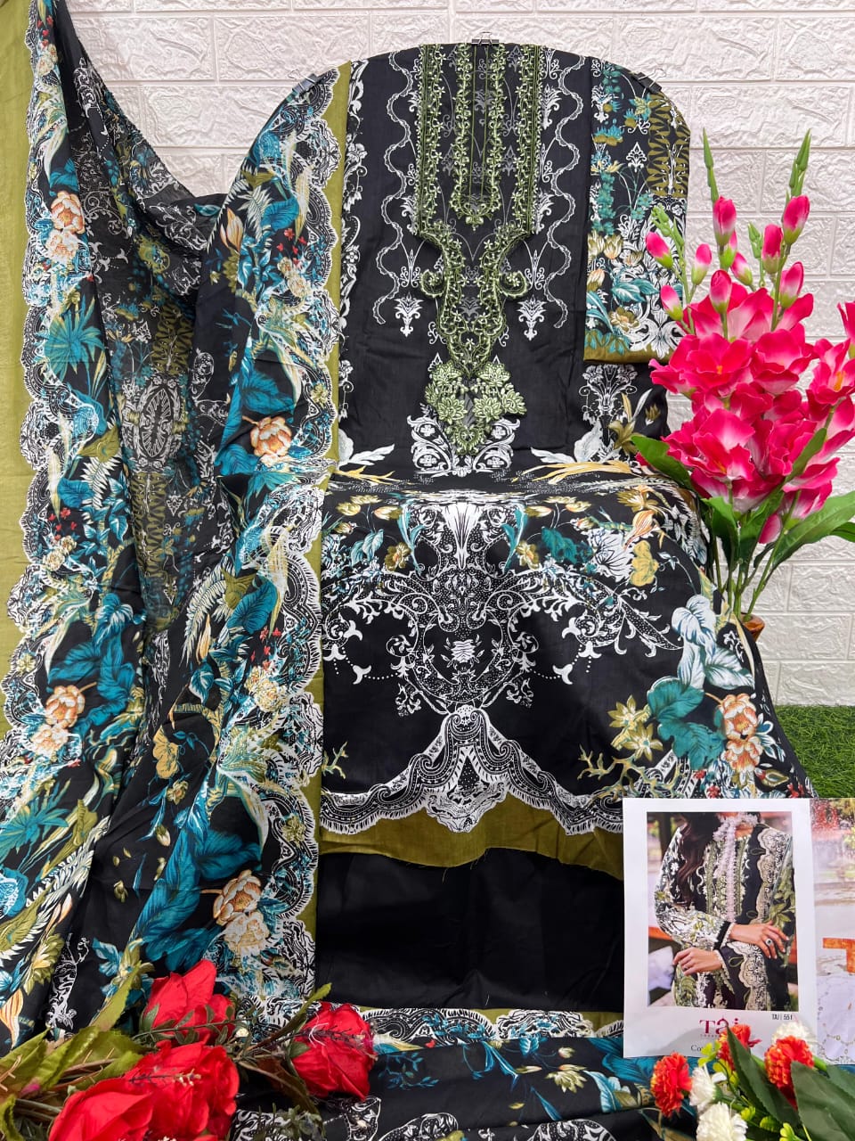 551 Taj Creations Embroidery Pakistani Salwar Suits