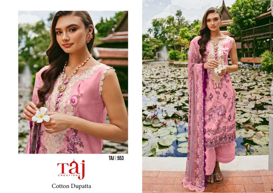 553 Taj Creations Cotton Pakistani Salwar Suits