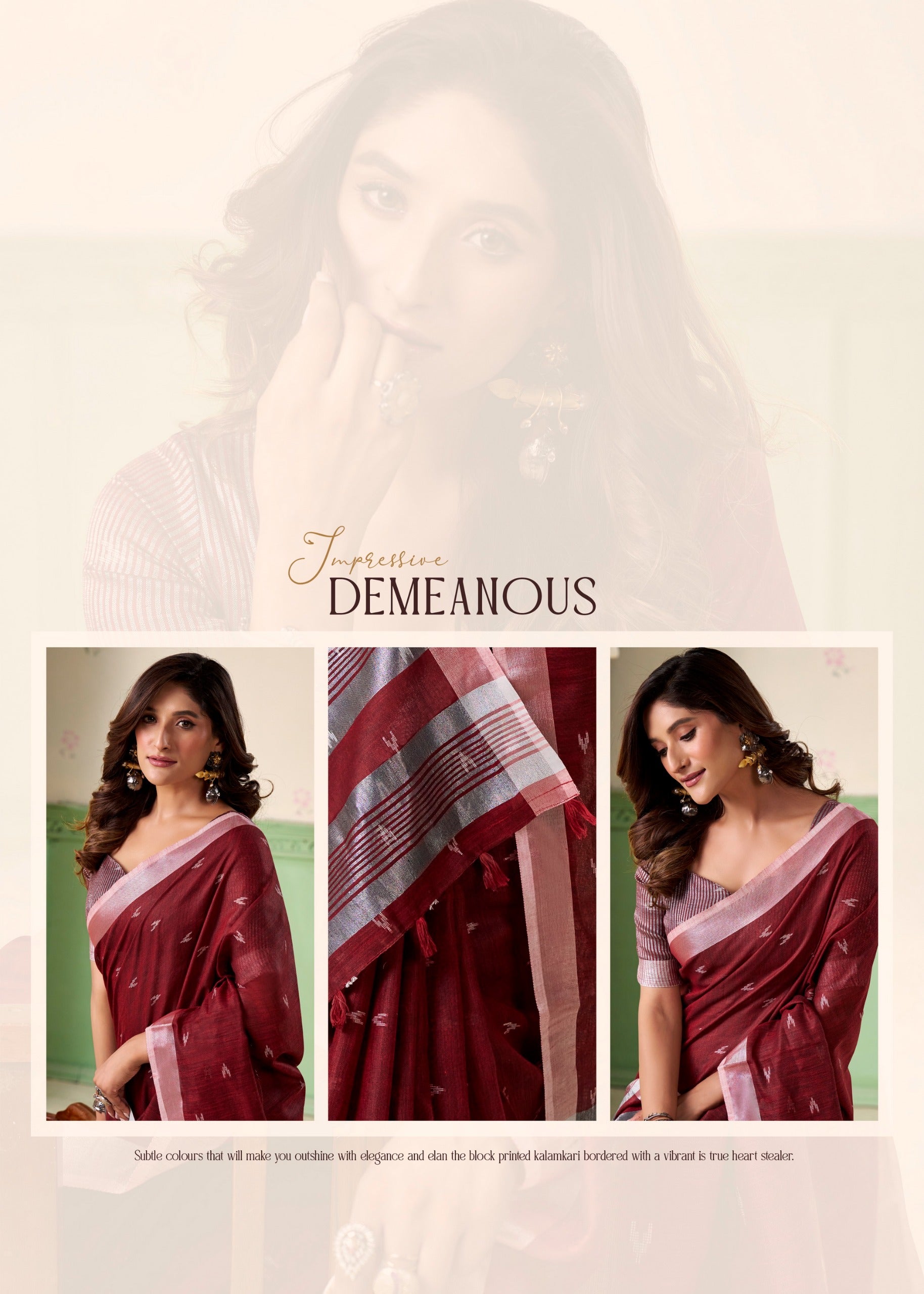 554 Khyati Rajpath Linen Silk Sarees