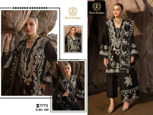 559 Ziaaz Designs Rayon Pakistani Salwar Suits