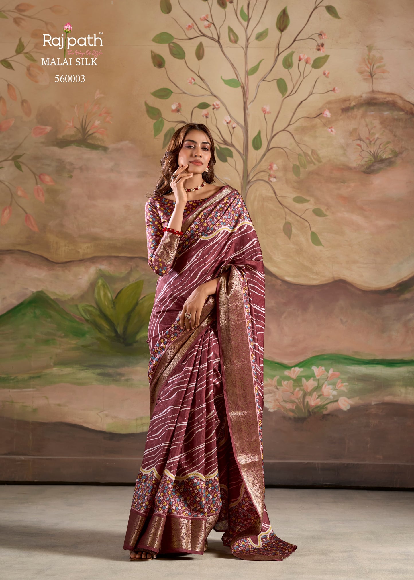 560003 Jamoon Rajpath Dola Silk Sarees