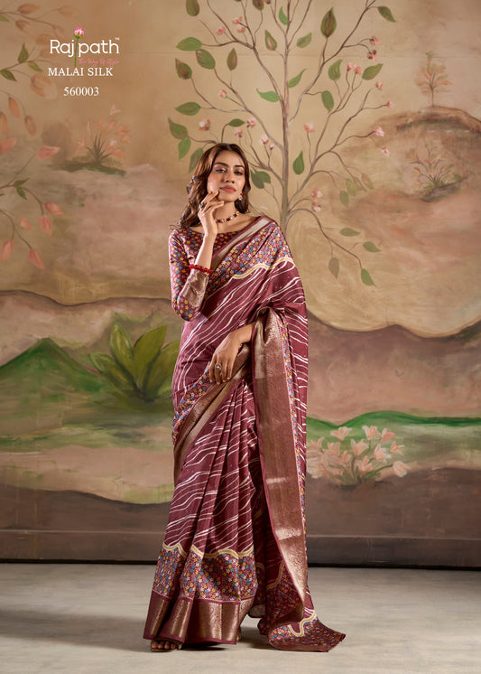 560003 Jamoon Rajpath Dola Silk Sarees