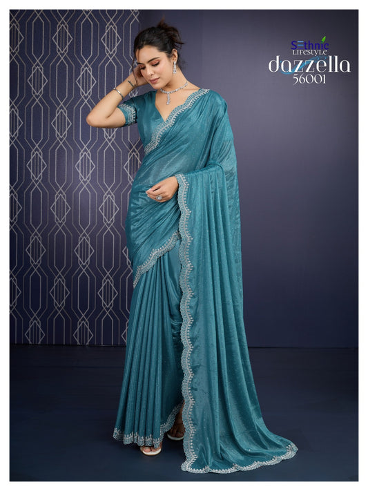 56001 Dazzella Sethnic Georgette Sarees