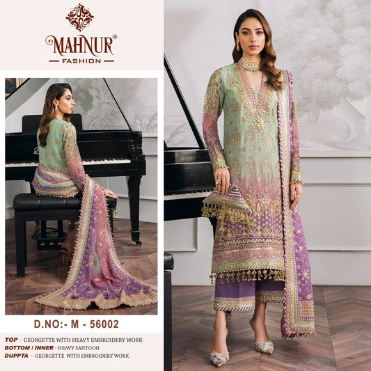 56002 Vol 56 Mahnur Neckwork Pakistani Salwar Suits